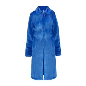 Bata larga de mujer Azul