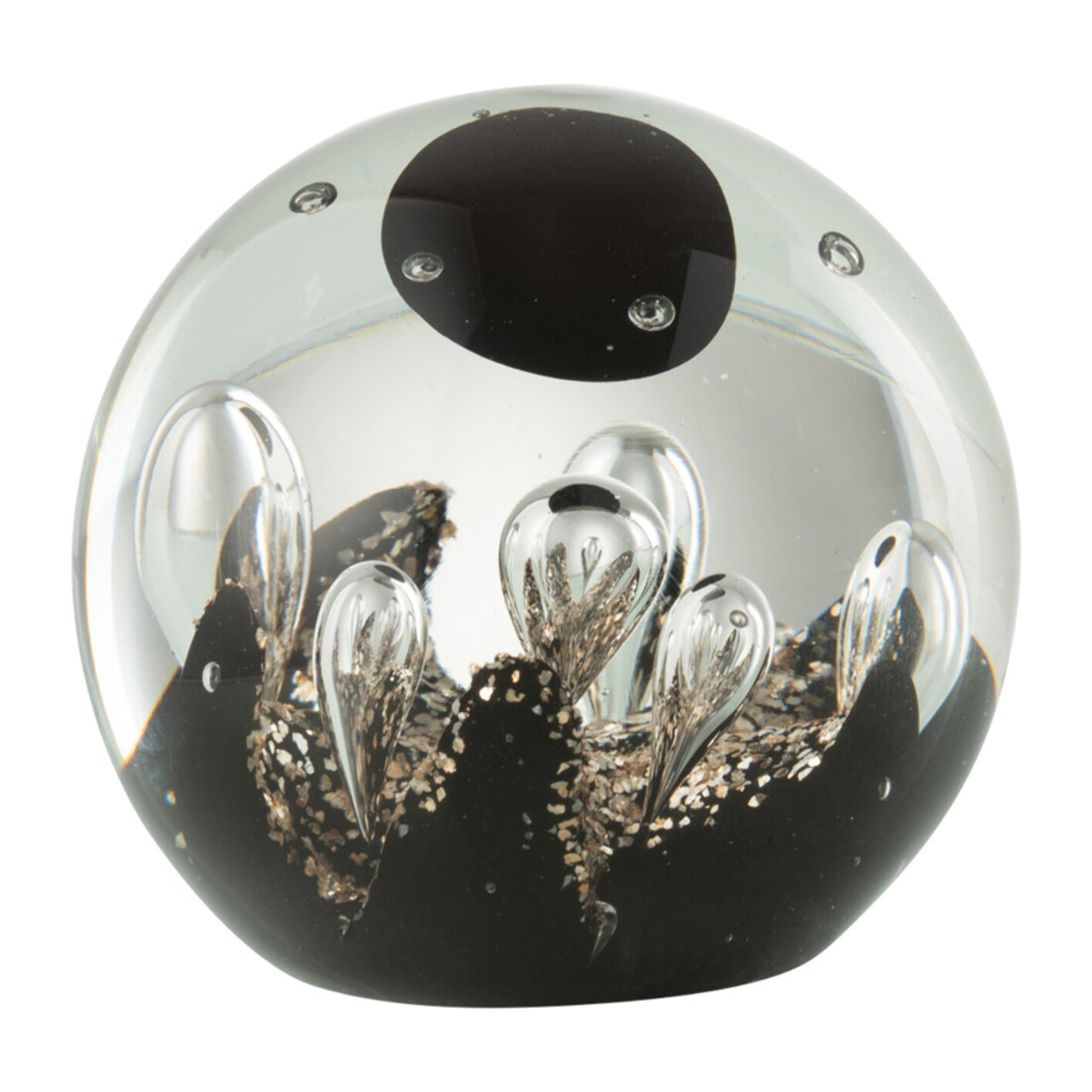 J-Line presse-papier Magic - verre - or/noir - small