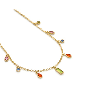Collar Ayisha acabado oro amarilo 18k