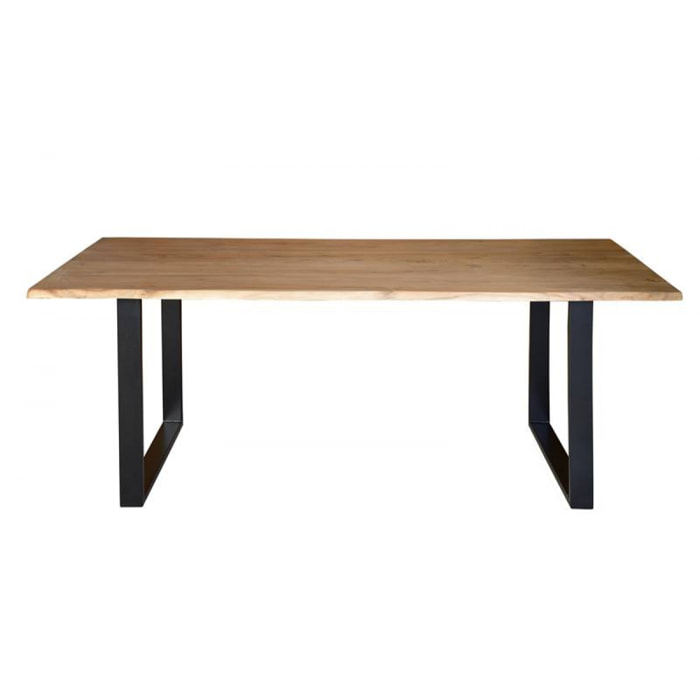 Mesa de comedor - Madera de Acacia y Hierro