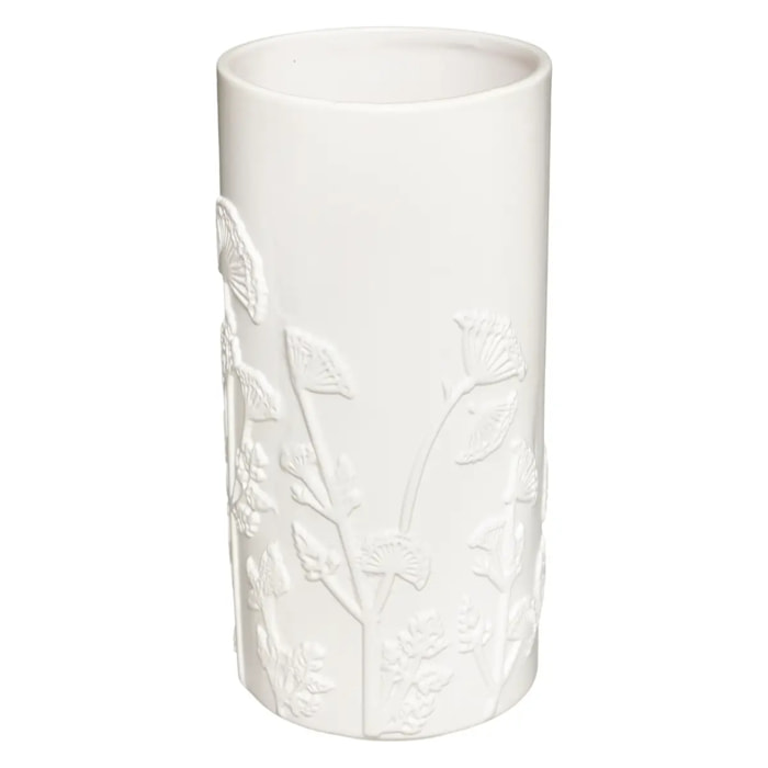 Vase "Mind" céramique blanc H25cm