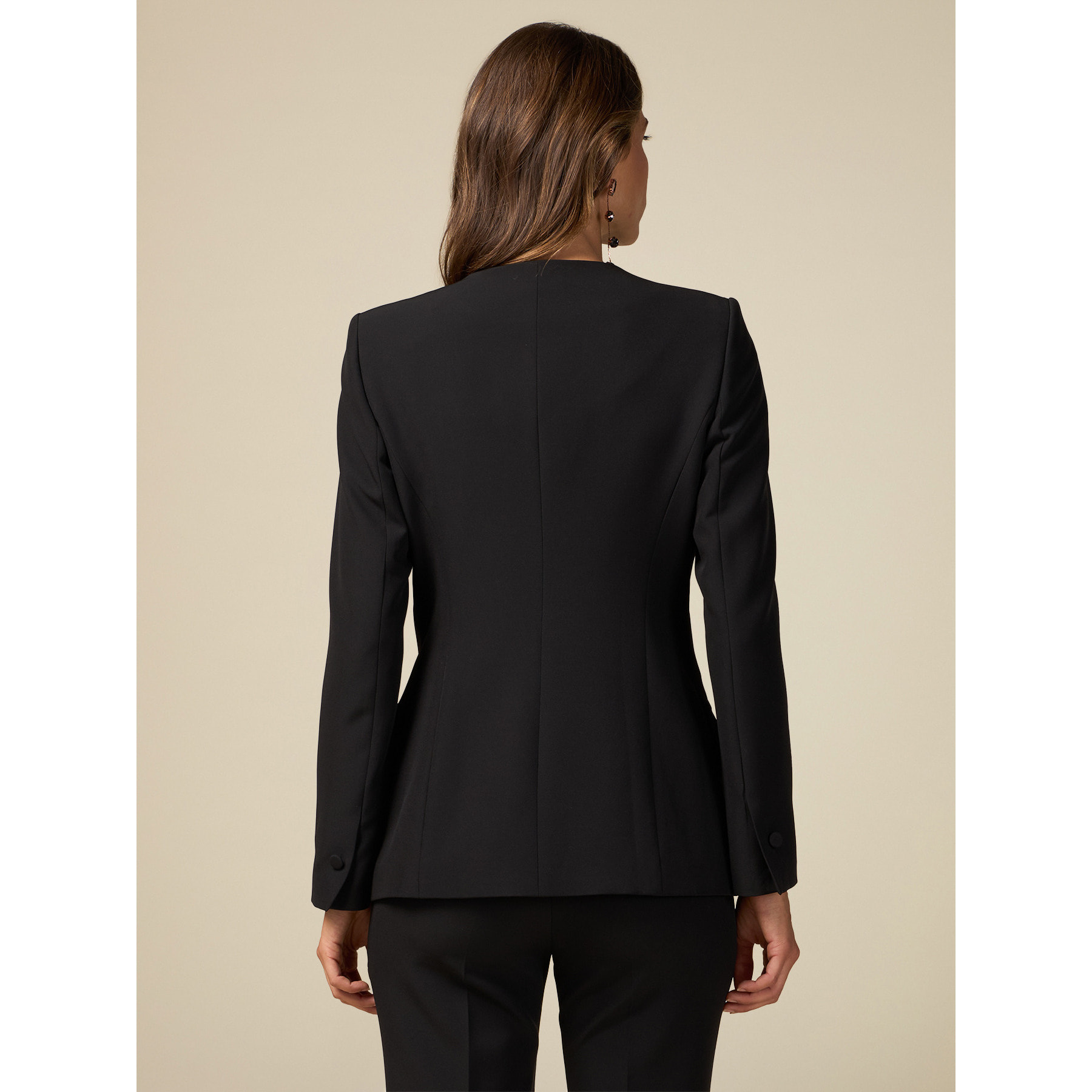 Oltre - Blazer with jewel patch - Negro