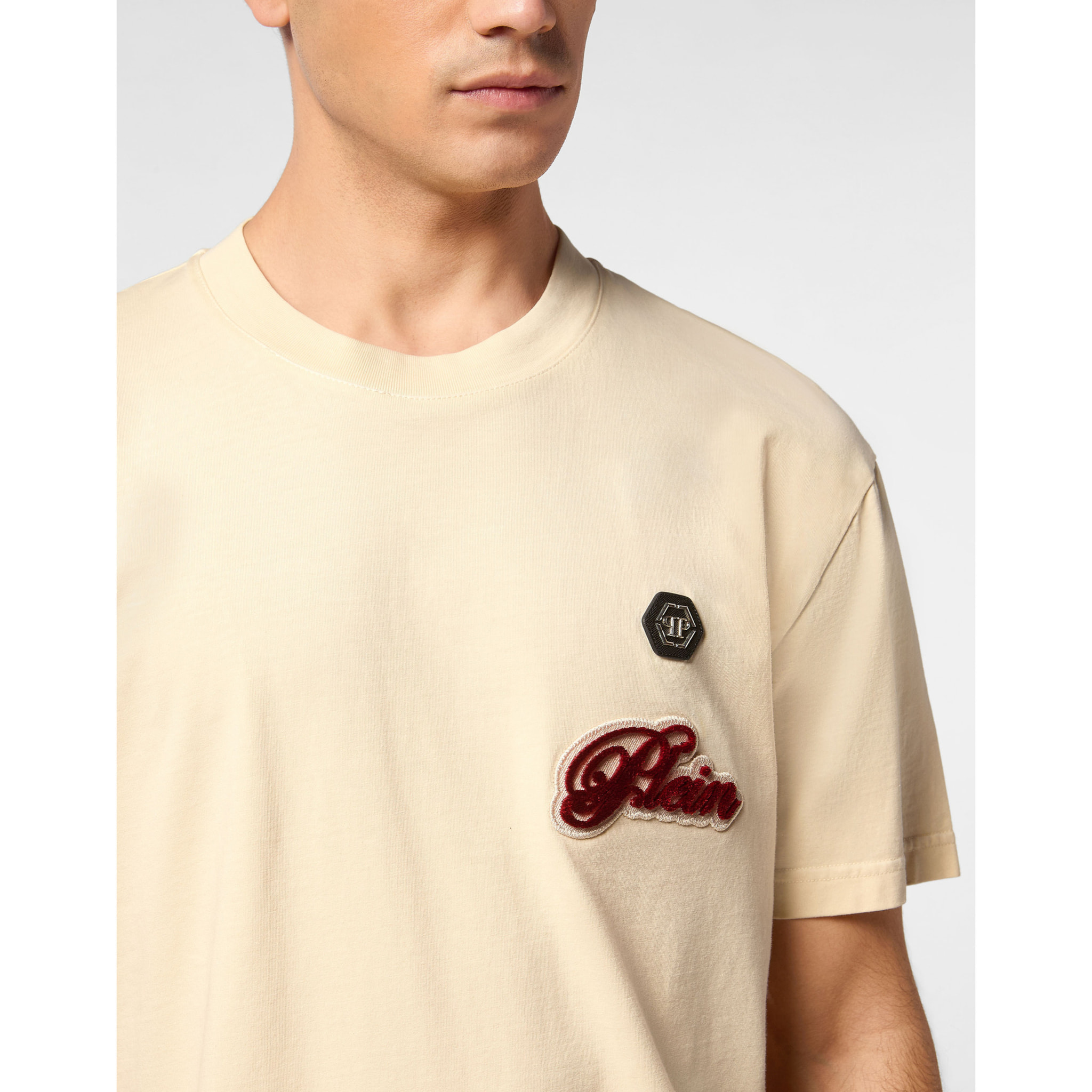 PHILIPP PLEIN T-Shirt Round Neck Ss SIGNATURE