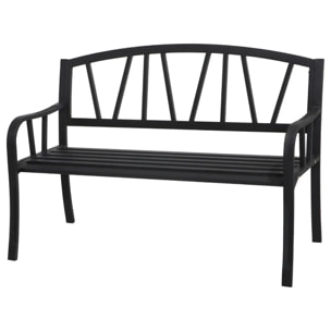 Banc de jardin Alvernia Noir