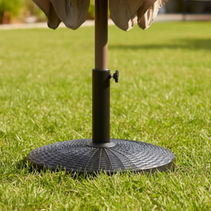 Pied de parasol droit QUIMPER noir