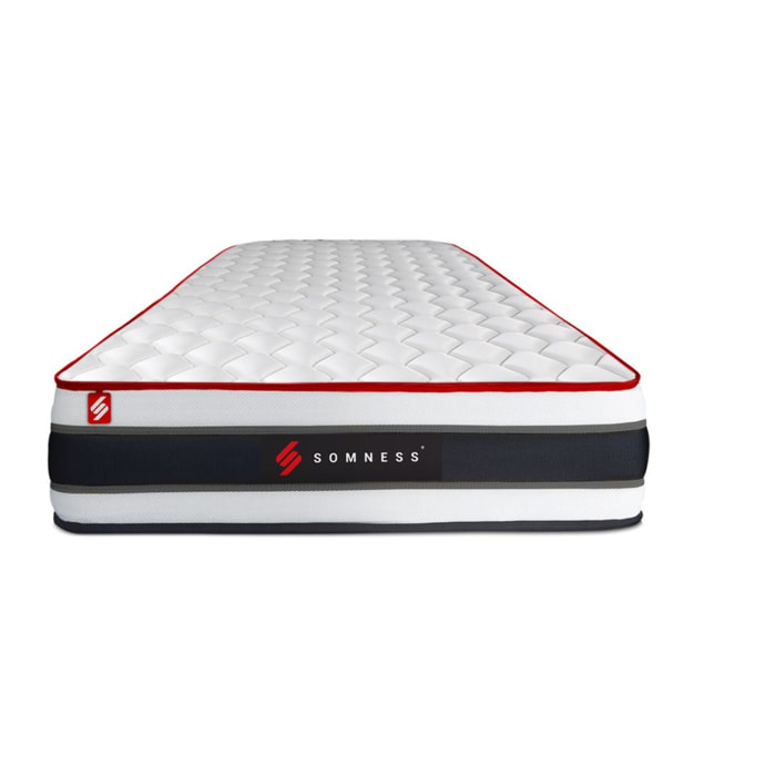 Matelas 90x190 cm Ressorts ensachés et Mémoire de forme - Energy