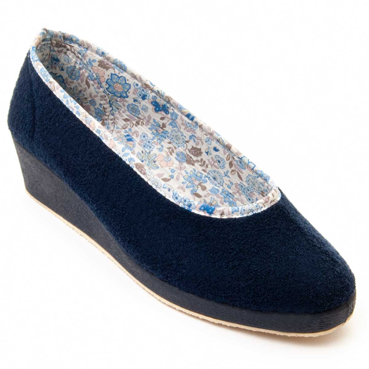 Slippers de Cuña - Azul - Altura: 4 cm