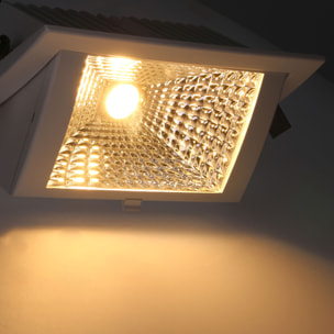 LEDS·C4 Downlight Out Square 40,9W 3000K Cri 80 93,1º Blanco Ip20 3276Lm