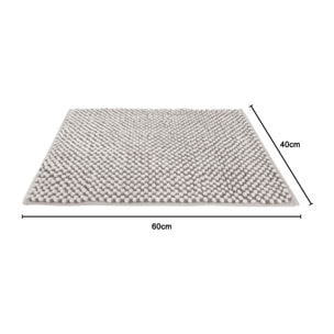 Tappeto Bagno Doccia Antiscivolo Super Assorbente Modello Dots Tortora