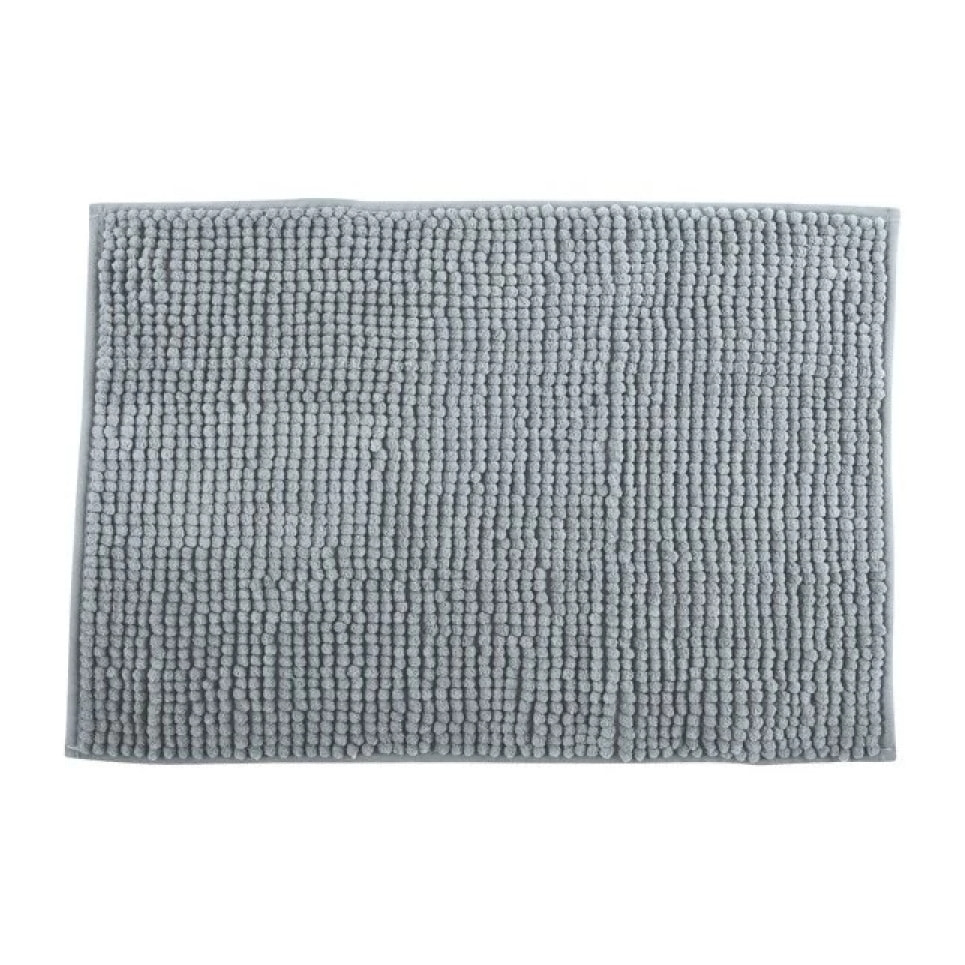 Tapis de bain Microfibre CHENILLE Gris Clair MSV