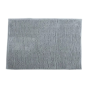 Tapis de bain Microfibre CHENILLE Gris Clair MSV