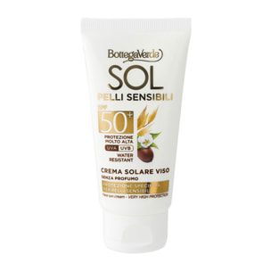SOL pelli sensibili - Crema solare viso -  protezione specifica per pelli sensibili
