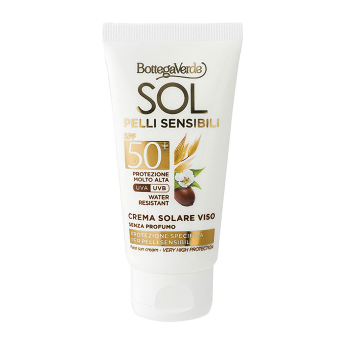 SOL pelli sensibili - Crema solare viso -  protezione specifica per pelli sensibili