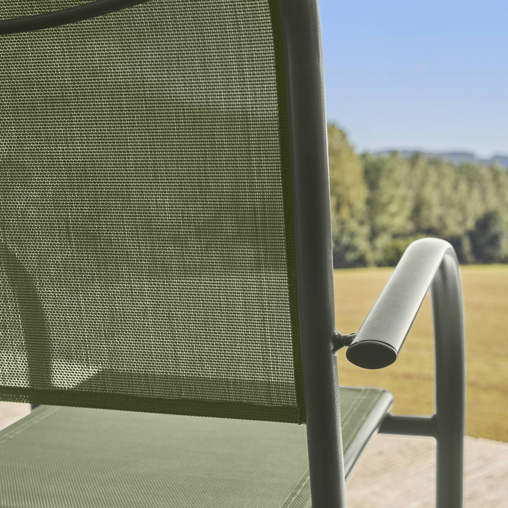 Fauteuil de jardin aluminium (lot de 4) AMARA