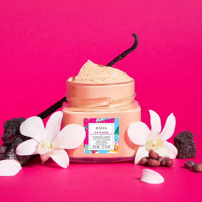 Île d'Azur - Gommage Corps Onctueux à l'extrait de vanille et d'huile de baobab