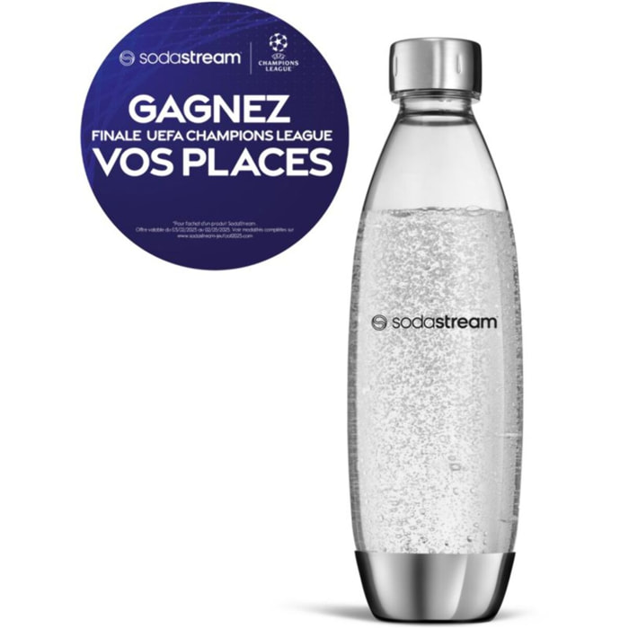 Bouteille SODASTREAM 1L lave-vaisselle Fuse Métal