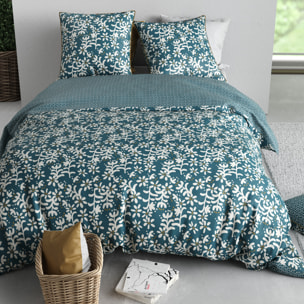 Parure housse de couette 3pcs 100% coton 57 fils poppy