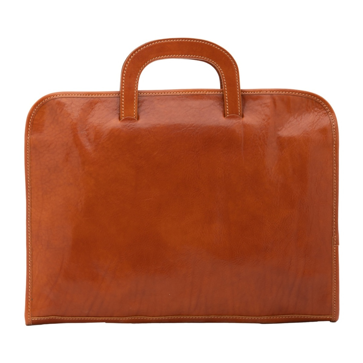 Borsa da lavoro uomo in vera pelle - Modello False - 100% Made in Italy - 40.0 x 30.0 x 6.0 cm