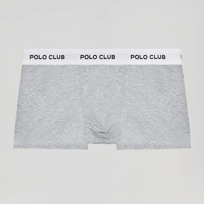 Boxer gris con logotipo Polo Club