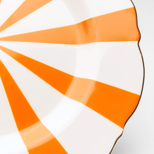 Assiettes Harlequin 22cm oranges set de 6 Kare Design