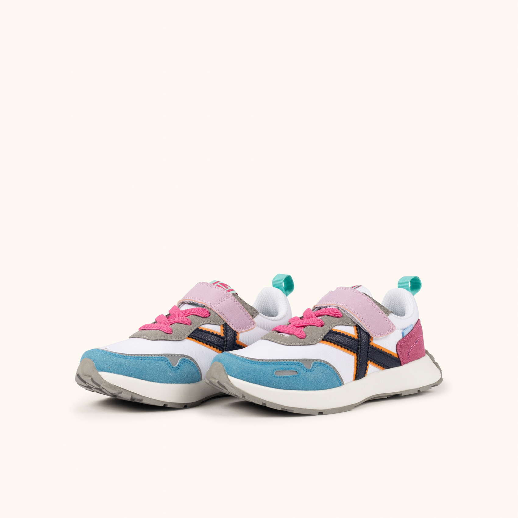 MUNICH MINI XEMINE VCO 04 Zapatilla Infantil Multicolor Pastel con Cierre de Velcro