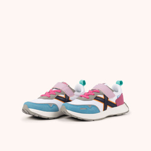 MUNICH MINI XEMINE VCO 04 Zapatilla Infantil Multicolor Pastel con Cierre de Velcro