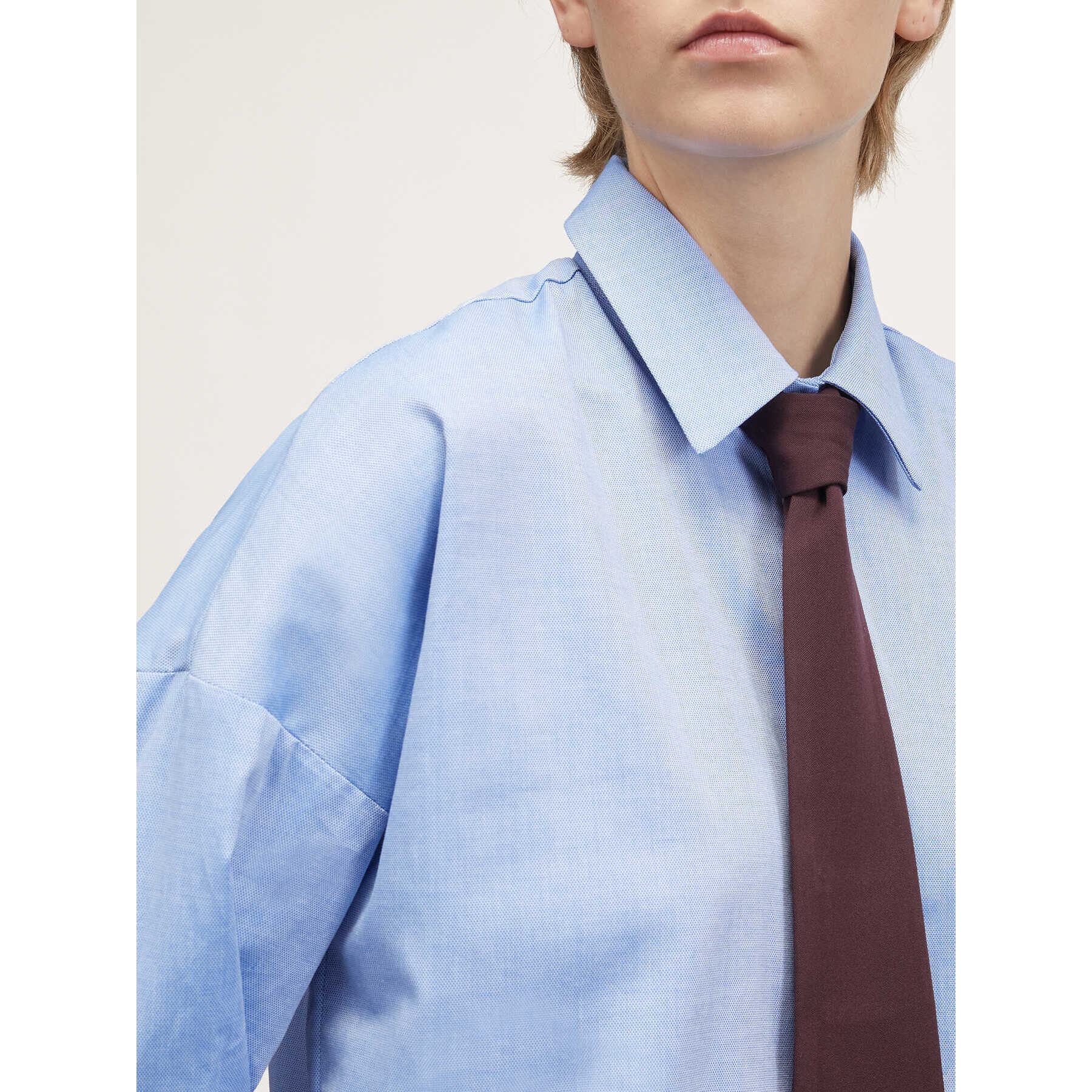 Motivi - Camicia Oxford con cravatta - Azzurro