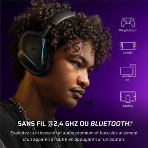 Casque gamer CORSAIR VOID SANS FIL v2 Carbon