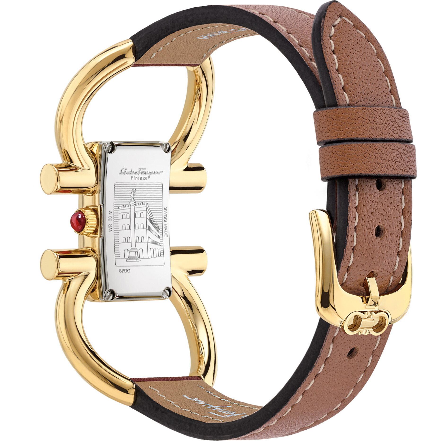 Ferragamo Orologio Analogico Al Quarzo Double Gancini