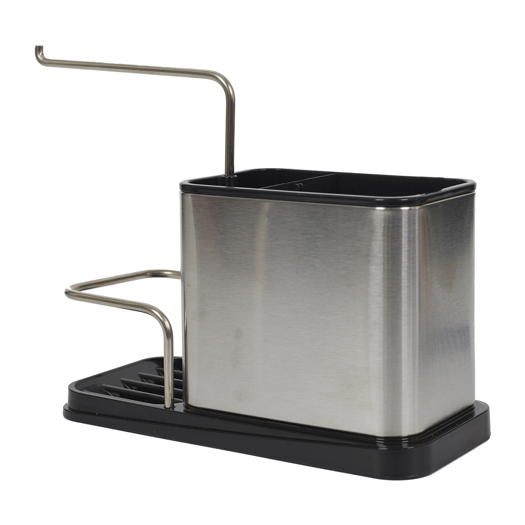 Porte Eponge Et Brosse Inox 22x10x13cm