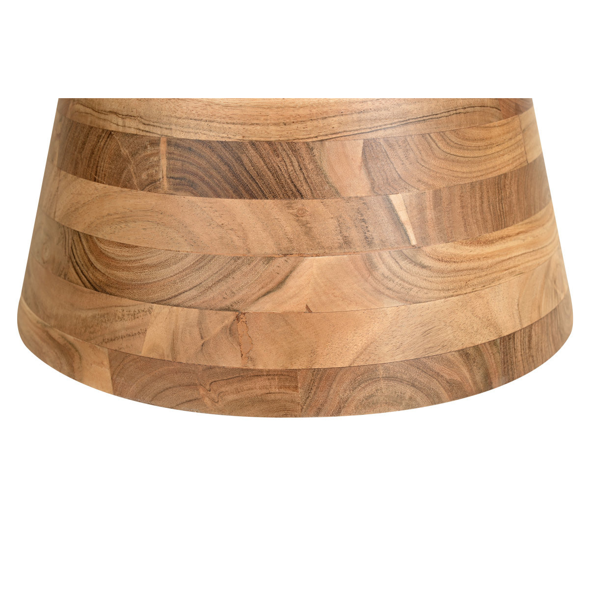 Table basse ronde en bois massif D80 cm MATERA