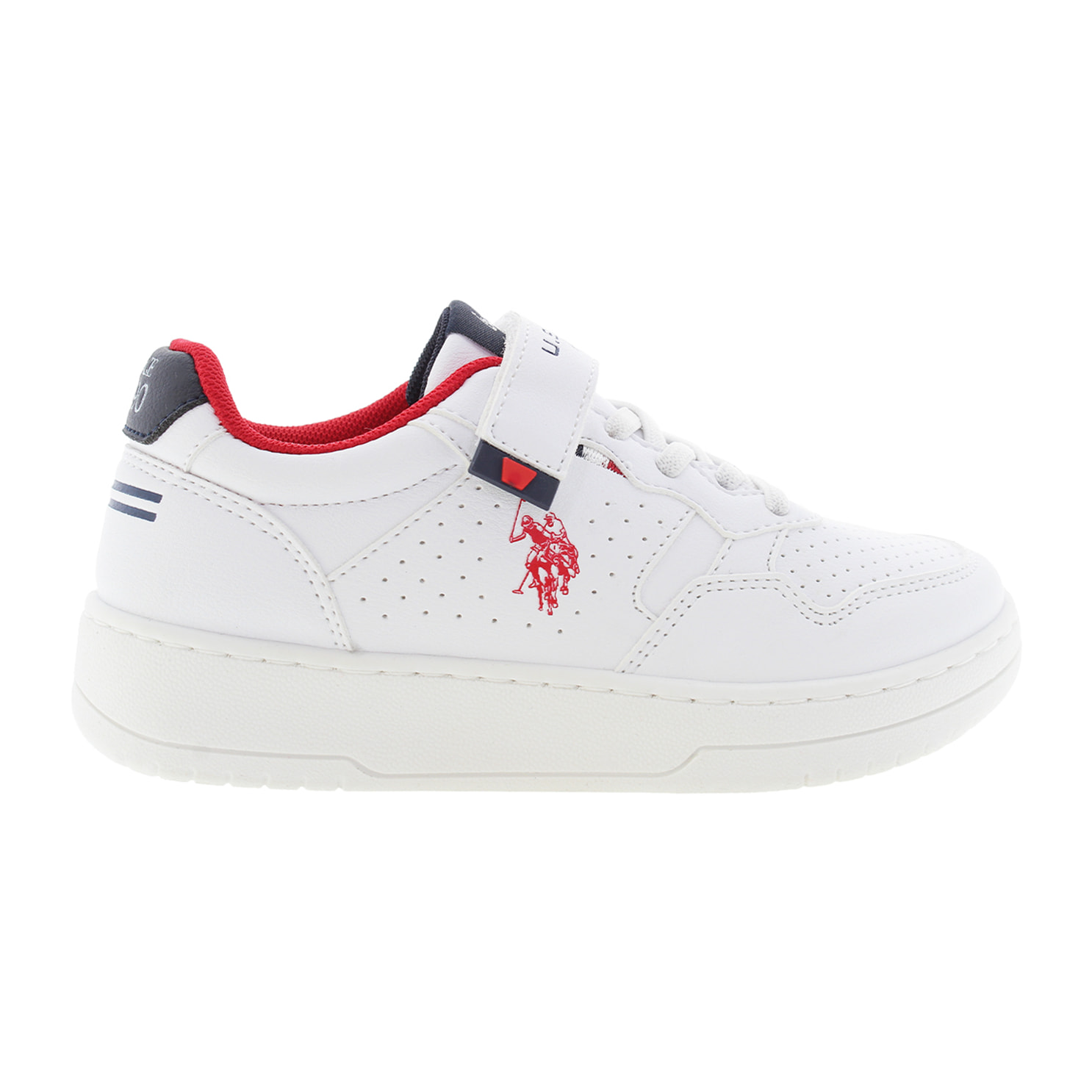 Sneakers U.S. Polo Assn. bianco-rosso