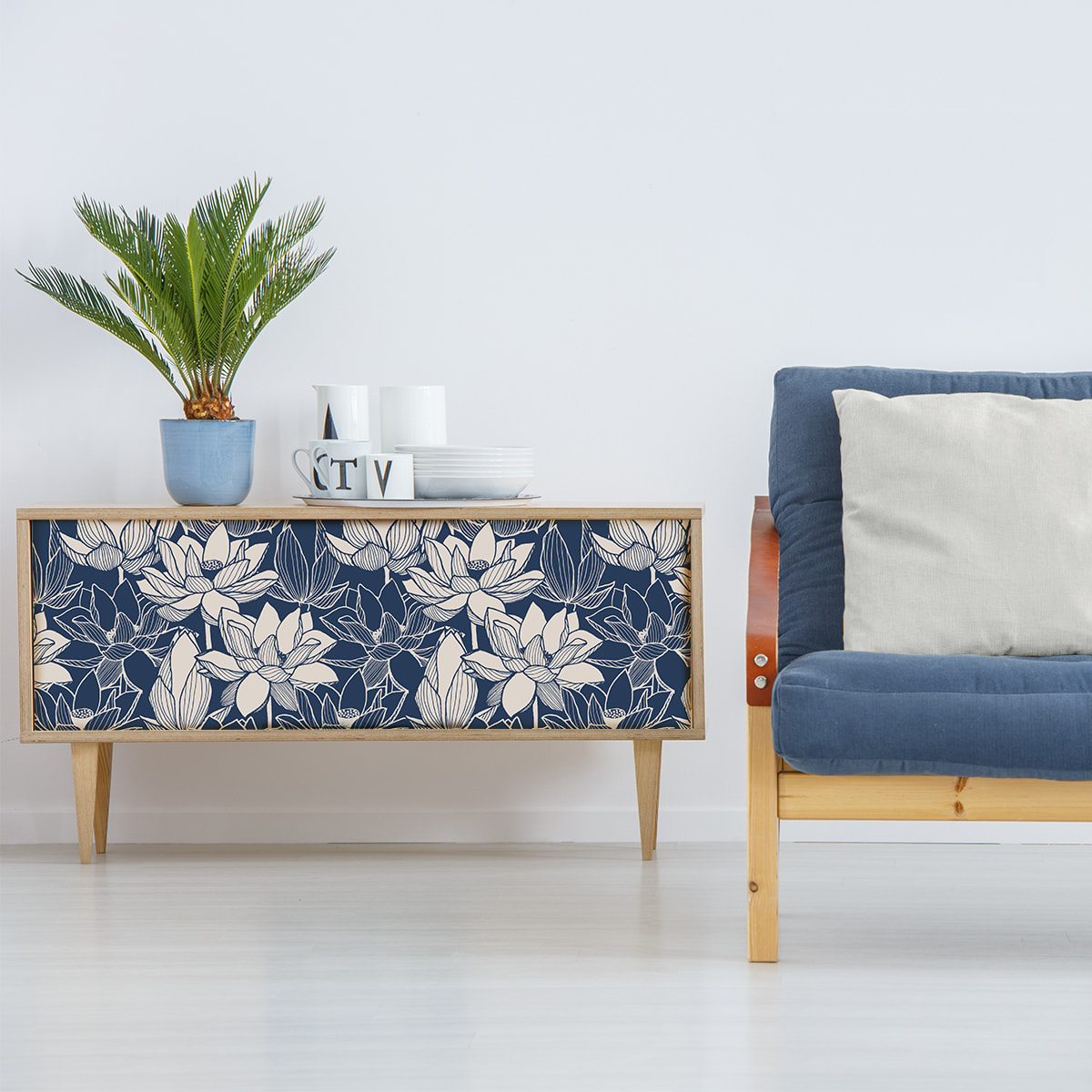 Sticker meuble tropical koriko 60 x 90 cm