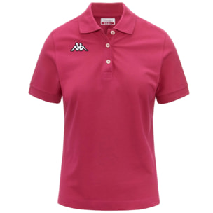 Polo Shirts Kappa Donna Logo Sharas Wss Viola