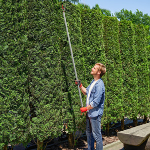 Tijeras de Podar de Jardín 180 cm, Podadora de Árboles de Largo Alcance, con Mango de Aluminio Ligero y Resistente, Cuchilla Metálica, para Poda de Ramas Altas y Recoger Frutas