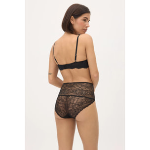Slip a vita alta in pizzo color avorio
