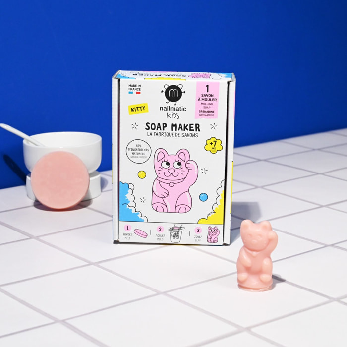 La Fabrique de Savon Kitty - Coffret DIY Création Savon en Forme de Chat