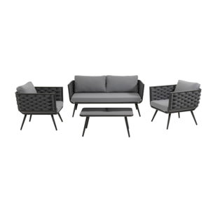 Salon de jardin Rimini gris Kare Design