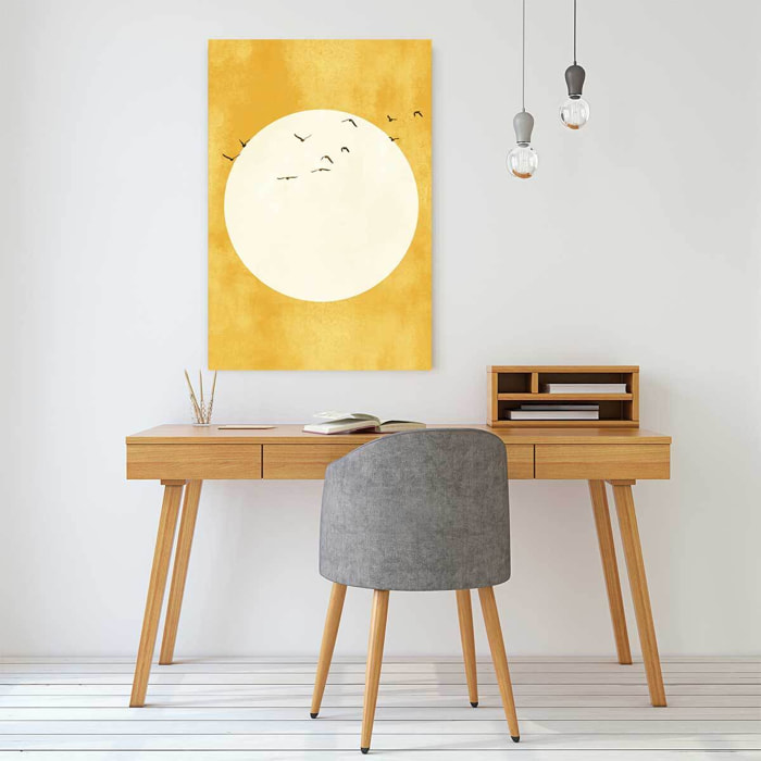 Tableau dessin éternel coucher du soleil Toile imprimée