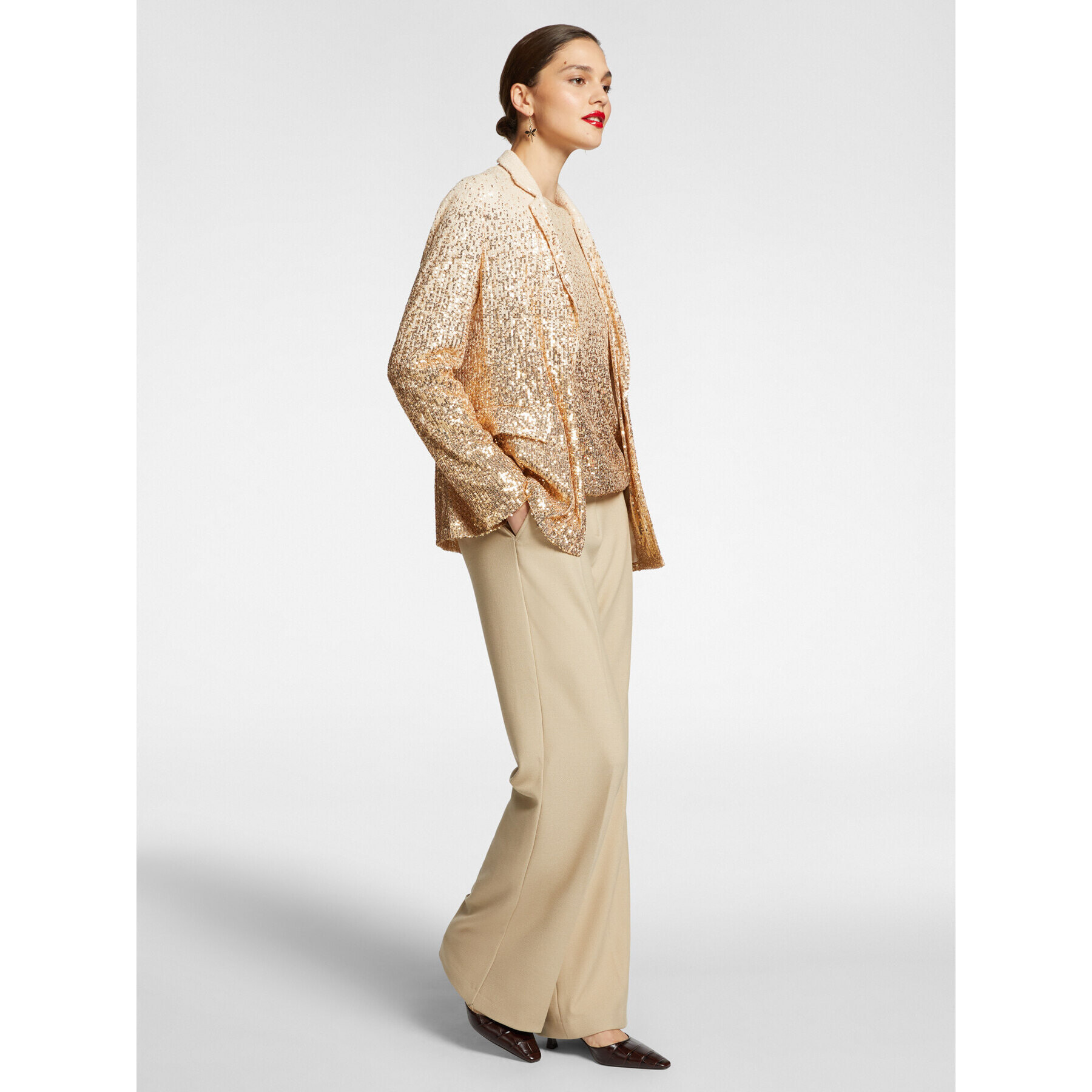 Elena Mirò - Blazer full paillettes - Oro