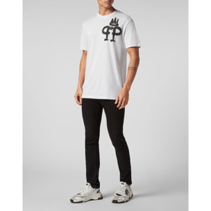 PHILIPP PLEIN Camiseta de cuello redondo y manga corta ICONIC PLEIN