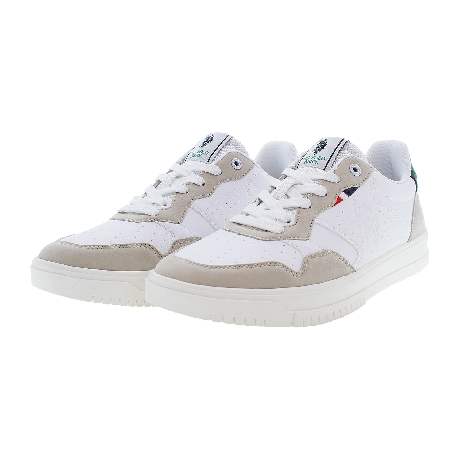 Sneakers U.S. Polo Assn. bianco-verde