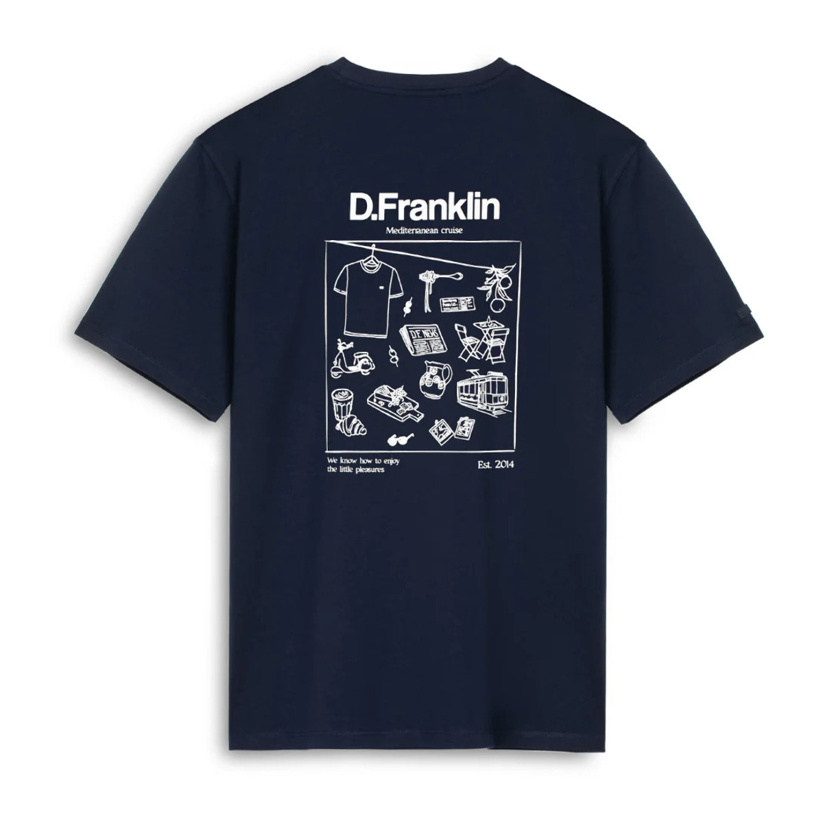 Camiseta Hombre Mediterranean Azul Marino