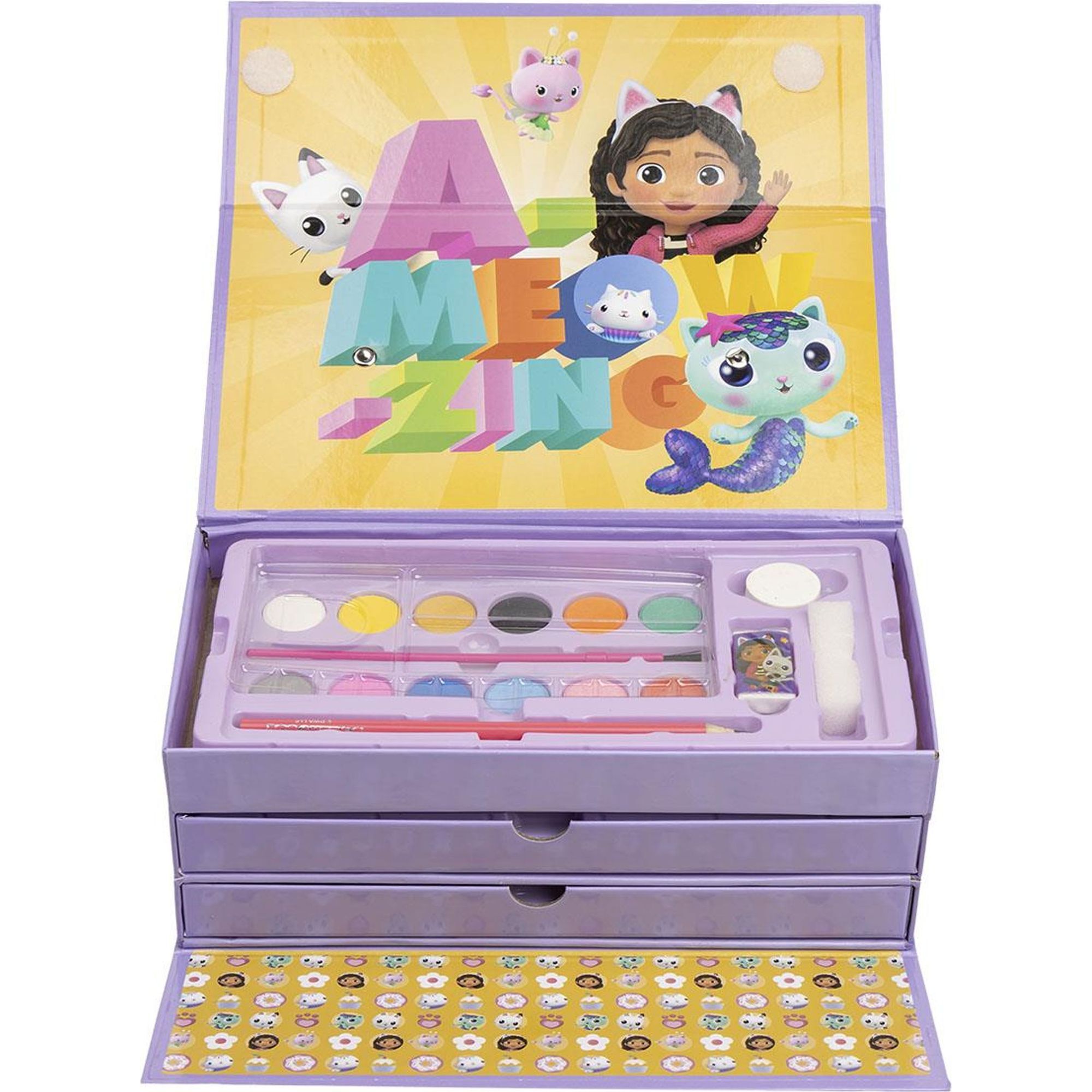 Maletin Papeleria Coloreable La Casa De Muñecas De Gabby