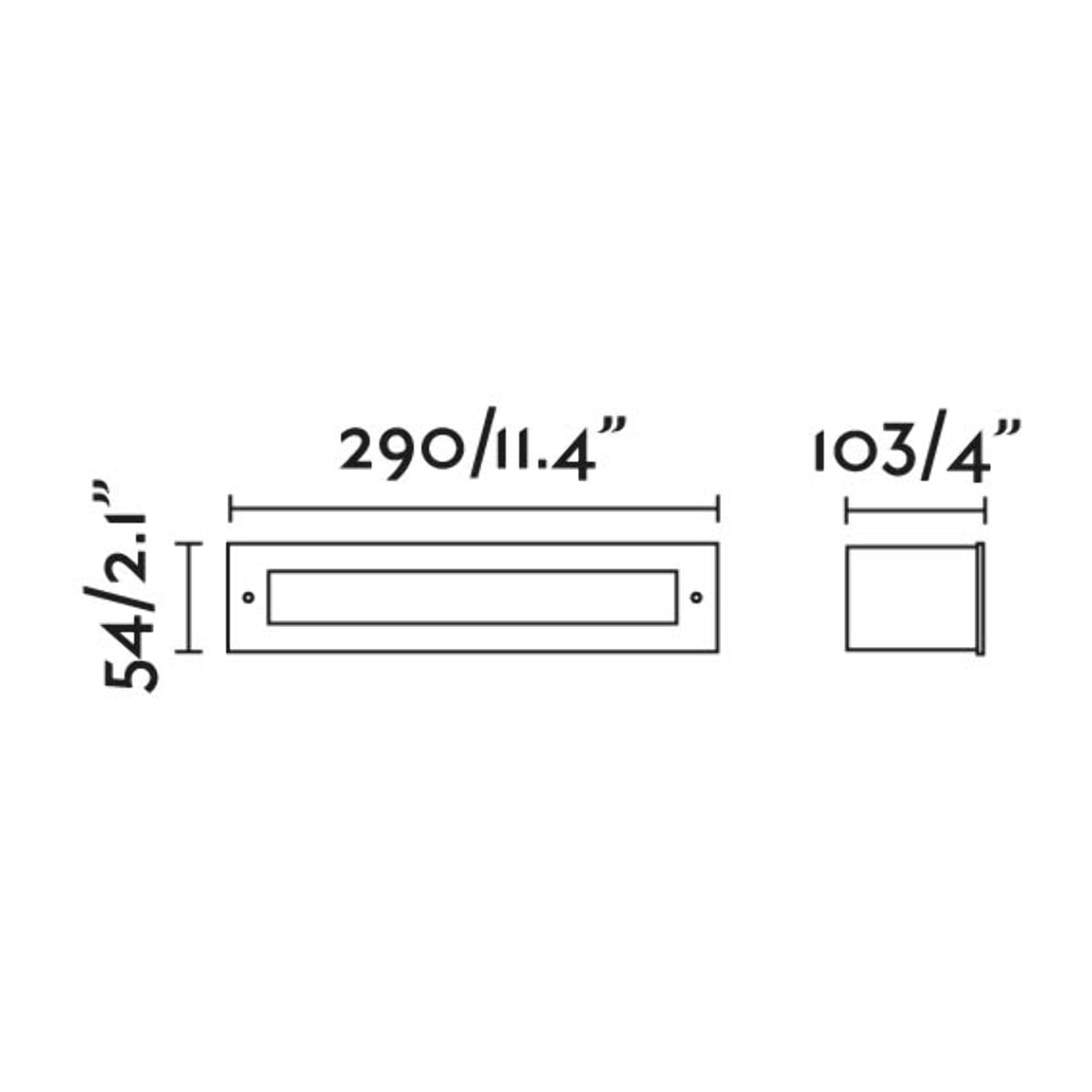 FALLS LED Encastré inox 6W 3000K