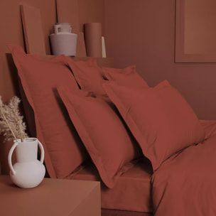 Taie d'oreiller Olana terracotta