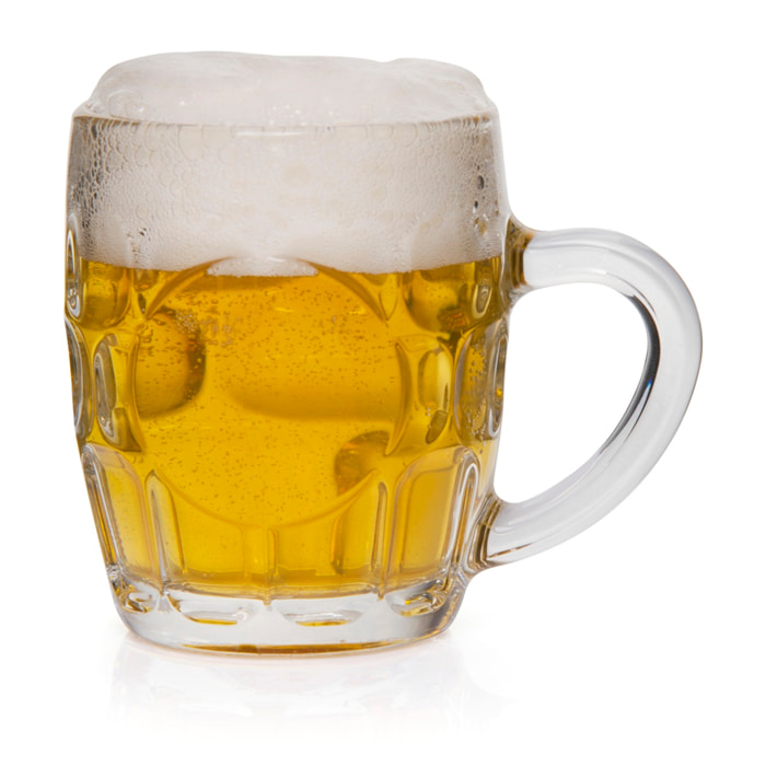 Set 6 Boccali Birra Excelsa – Praga, Vetro Trasparente 29 cl