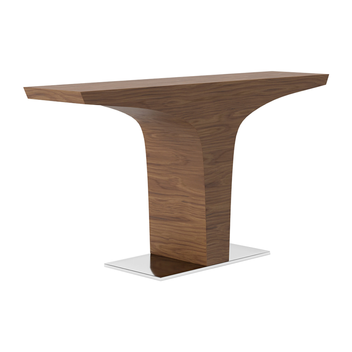 Consola Angel Cerda de nogal 150x35x80cm