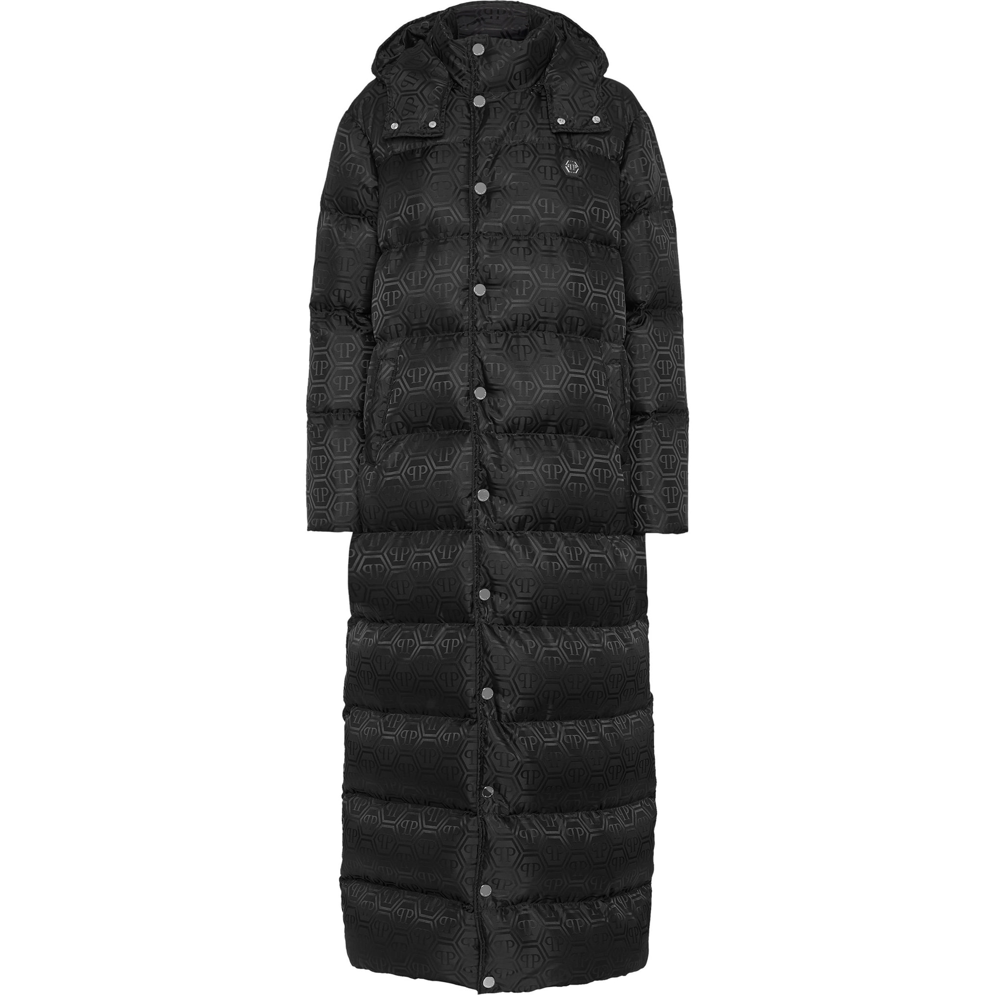 PHILIPP PLEIN Long Down Jacket MONOGRAM