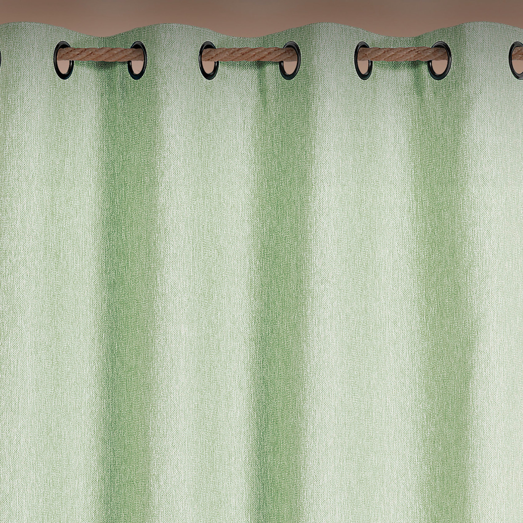 Rideau extérieur déperlant  - Effet chiné - Bleu